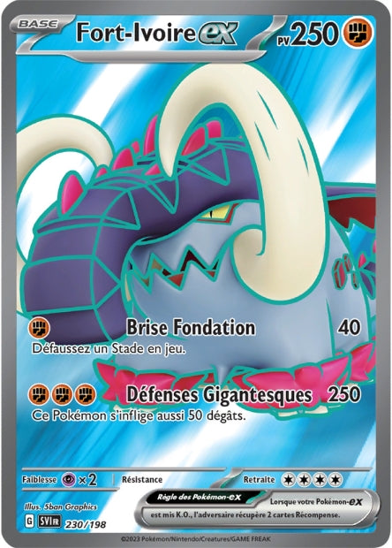 Carte Pokémon Fort-Ivoire EX 230/198 SV1 EV01 LorenZone