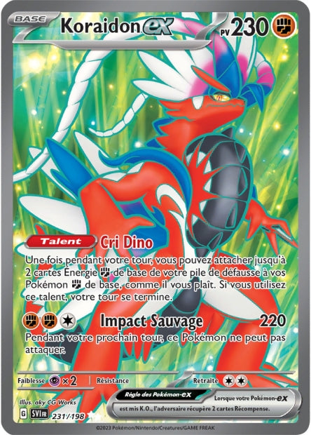 Carte Pokémon Koraidon EX 231/198 SV1 EV01 LorenZone