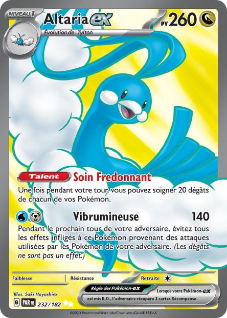 Carte Pokémon Altaria EX 232/182 PAR Faille Paradoxe EV04 Neuf FR LorenZone