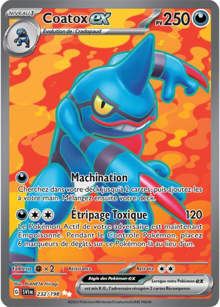 Carte Pokémon Coatox EX 232/198 SV1 EV01 LorenZone