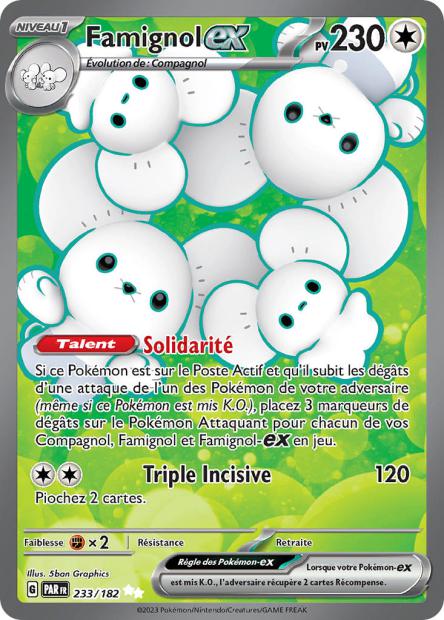 Carte Pokémon Famigol EX 233/182 PAR Faille Paradoxe EV04 Neuf FR LorenZone