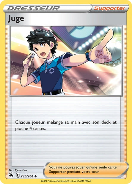 Carte Pokémon Juge 235/264 FST EB08 LorenZone