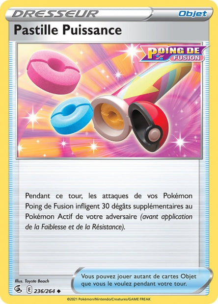 Carte Pokémon Pastille Puissance 236/264 FST EB08 LorenZone
