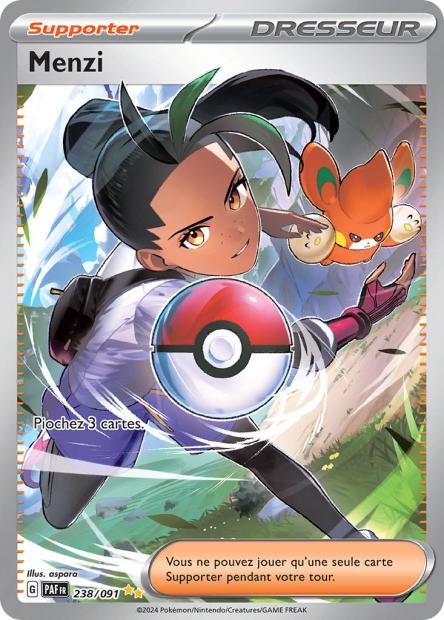 Carte Pokémon Menzi 238/091 Destinees de Palea EV4_5 LorenZone