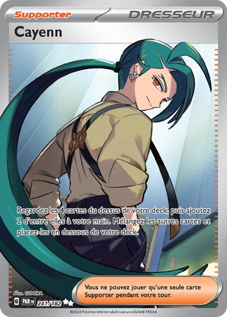 Carte Pokémon Cayenn 241/182 PAR Faille Paradoxe EV04 Neuf FR LorenZone