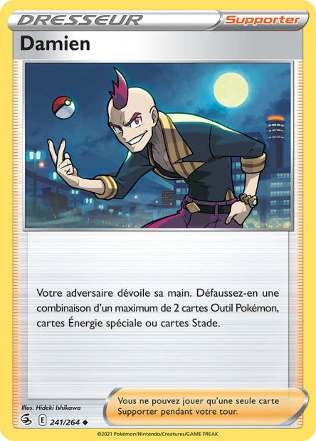 Carte Pokémon Damien 241/264 FST EB08 LorenZone