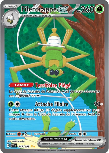 Carte Pokémon Filentrappe EX 243/198 SV1 EV01 LorenZone