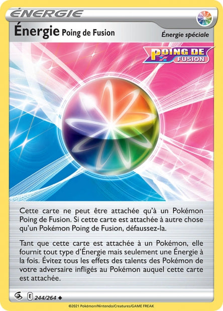 Carte Pokémon Énergie Poing de Fusion 244/264 FST EB08 LorenZone