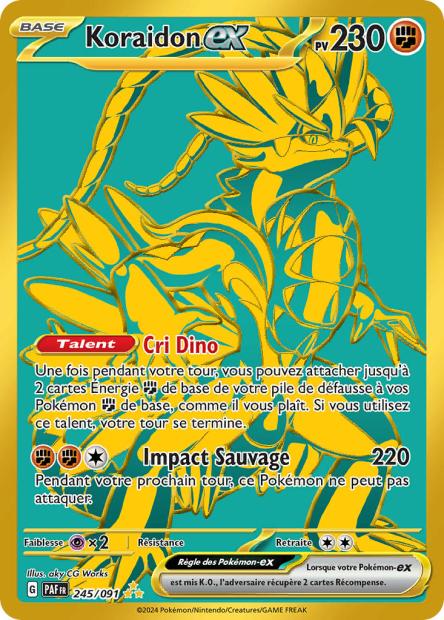 Carte Pokémon Koraidon EX 245/091 Destinees de Palea EV4_5 LorenZone