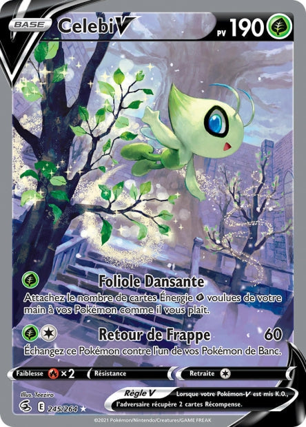 Carte Pokémon Celebi V 245/264 FST EB08 LorenZone