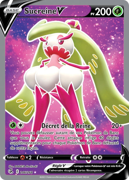 Carte Pokémon Sucreine V 246/264 FST EB08 LorenZone