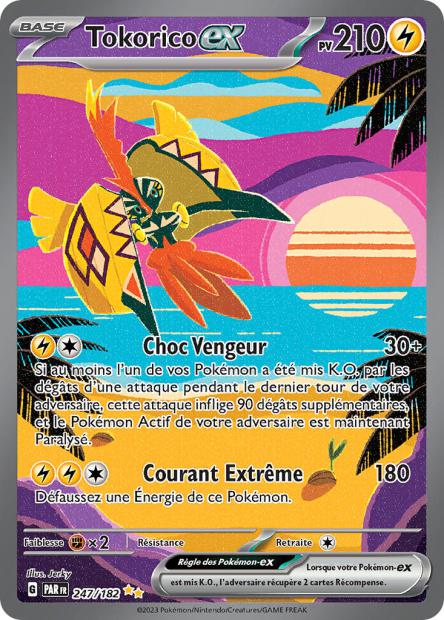 Carte Pokémon Tokorico EX 247/182 PAR Faille Paradoxe EV04 Neuf FR LorenZone