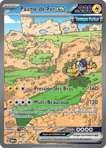 Carte Pokémon Paume de Fer EX 248/182 PAR Faille Paradoxe EV04 Neuf FR LorenZone