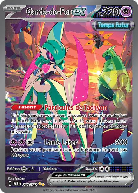 Carte Pokémon Garde de Fer EX 249/182 PAR Faille Paradoxe EV04 Neuf FR LorenZone