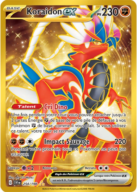 Carte Pokémon Koraidon EX 254/198 SV1 EV01 LorenZone