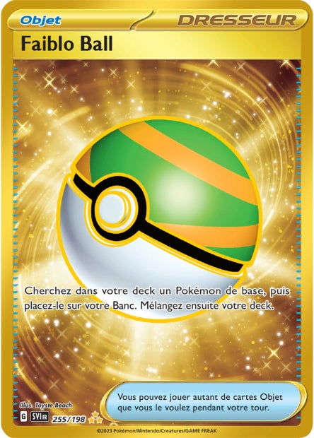 Carte Pokémon Faiblo Ball 255/198 SV1 EV01 LorenZone