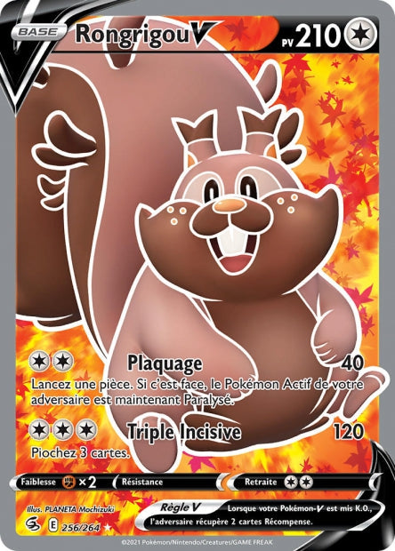 Carte Pokémon Rongrigou V 256/264 FST EB08 LorenZone