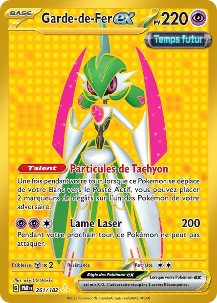 Carte Pokémon Garde de Fer EX 261/182 PAR Faille Paradoxe EV04 Neuf FR LorenZone