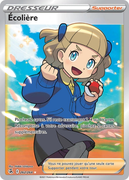 Carte Pokémon Écolière 262/264 FST EB08 LorenZone