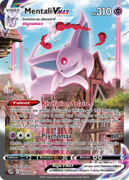 Carte Pokémon Mentali VMAX 270/264 FST EB08 LorenZone