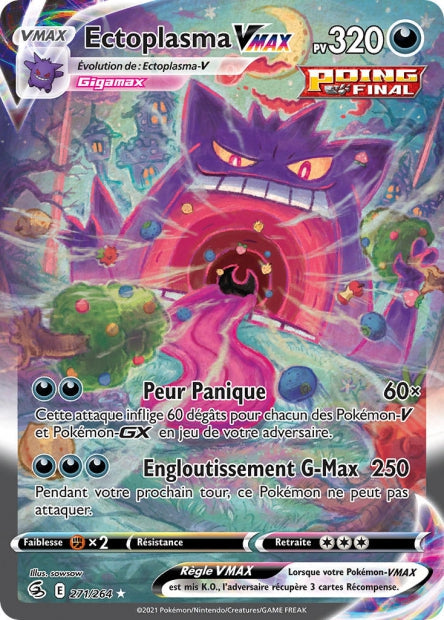 Carte Pokémon Ectoplasma VMAX 271/264 FST EB08 LorenZone