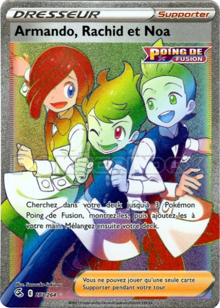 Carte Pokémon Armando, Rachid et Noa 273/264 FST EB08 LorenZone