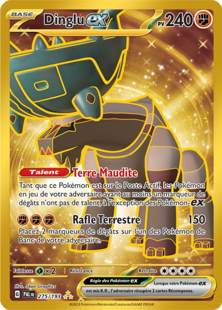Carte Pokémon Dinglu EX 275/193 PAL EV02 LorenZone