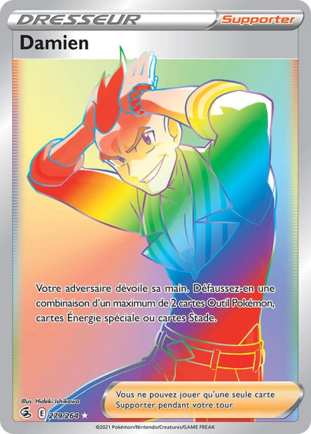 Carte Pokémon Damien 279/264 FST EB08 LorenZone