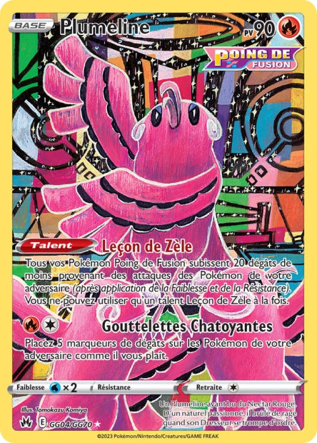 Carte Pokémon Plumeline GG04/GG70 CRZ Epee et Bouclier EB12_5 Neuf FR LorenZone