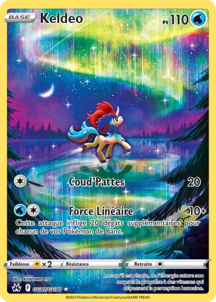 Carte Pokémon Keldeo GG07/GG70 CRZ Epee et Bouclier EB12_5 Neuf FR LorenZone