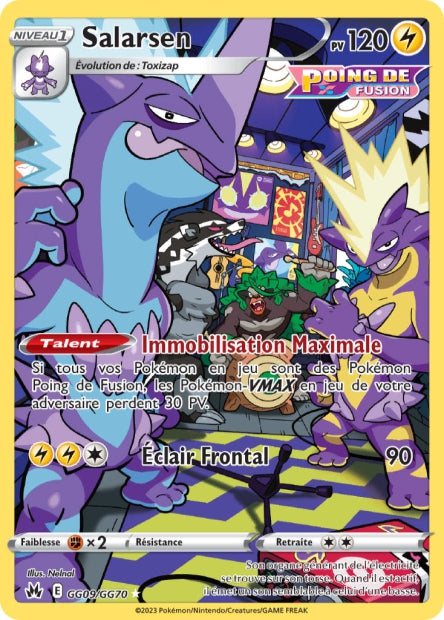 Carte Pokémon Salarsen GG09/GG70 CRZ Epee et Bouclier EB12_5 Neuf FR LorenZone