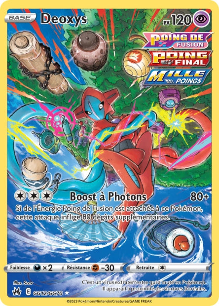 Carte Pokémon Deoxys GG12/GG70 CRZ Epee et Bouclier EB12_5 Neuf FR LorenZone