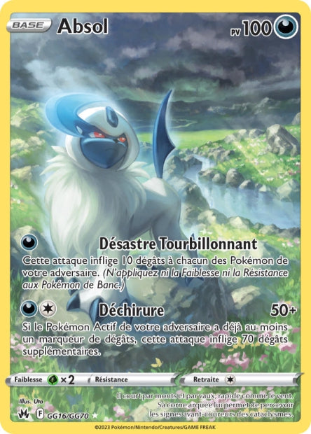 Carte Pokémon Absol GG16/GG70 CRZ Epee et Bouclier EB12_5 Neuf FR LorenZone