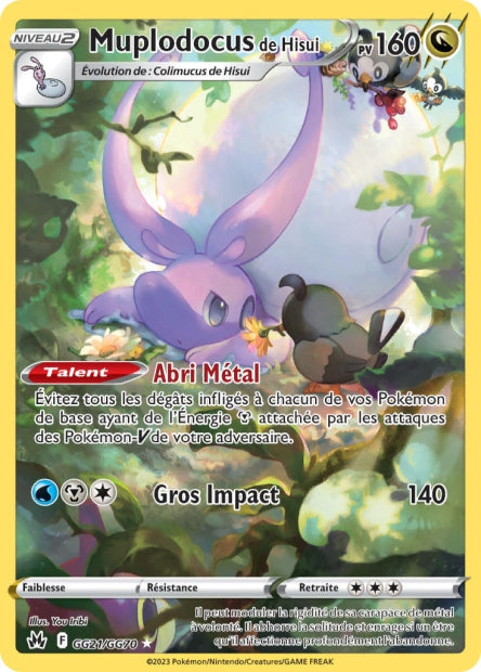 Carte Pokémon Colimucus de Hisui GG21/GG70 CRZ Epee et Bouclier EB12_5 Neuf FR LorenZone