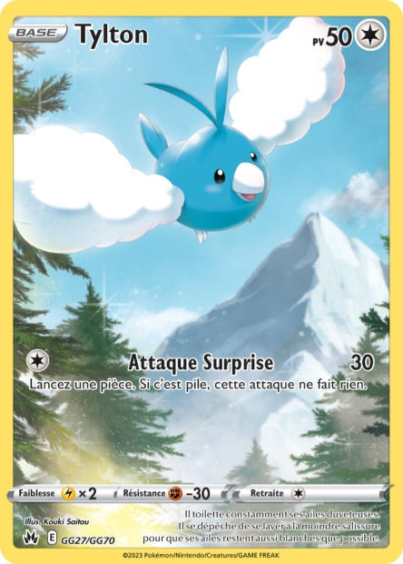 Carte Pokémon Tylton GG27/GG70 CRZ Epee et Bouclier EB12_5 Neuf FR LorenZone