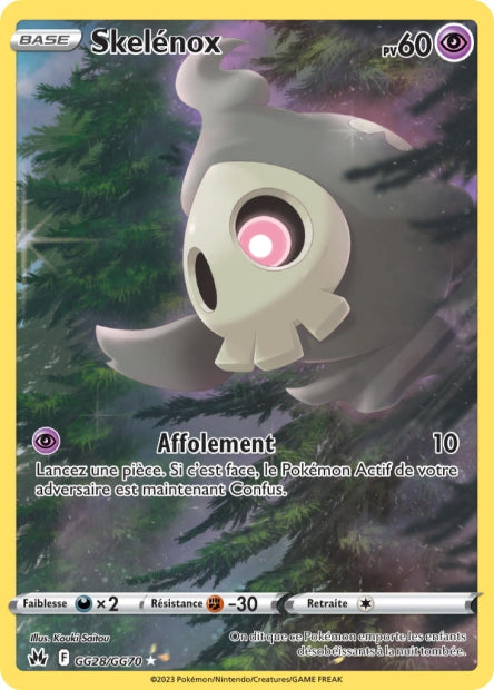 Carte Pokémon Skelénox GG28/GG70 CRZ Epee et Bouclier EB12_5 Neuf FR LorenZone