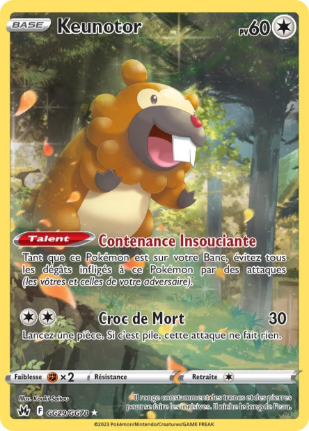 Carte Pokémon Keunotor GG29/GG70 CRZ Epee et Bouclier EB12_5 Neuf FR LorenZone
