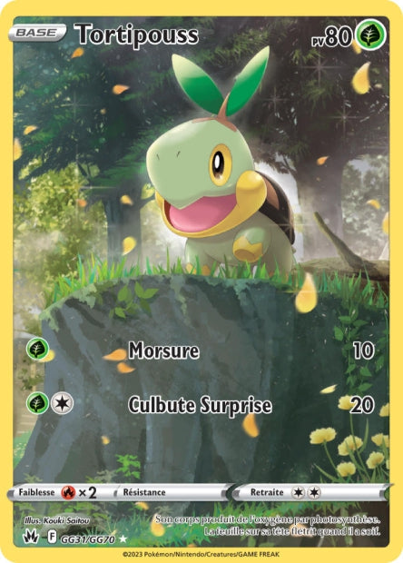 Carte Pokémon Tortipouss GG31/GG70 CRZ Epee et Bouclier EB12_5 Neuf FR LorenZone