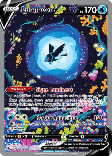 Carte Pokémon Luminéon V GG39/GG70 CRZ Epee et Bouclier EB12_5 Neuf FR LorenZone