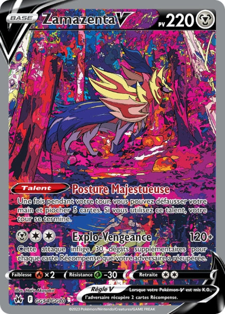 Carte Pokémon Zamazenta V GG54/GG70 CRZ Epee et Bouclier EB12_5 Neuf FR LorenZone