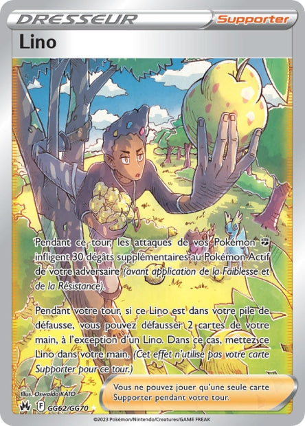 Carte Pokémon Lino GG62/GG70 CRZ Epee et Bouclier EB12_5 Neuf FR LorenZone