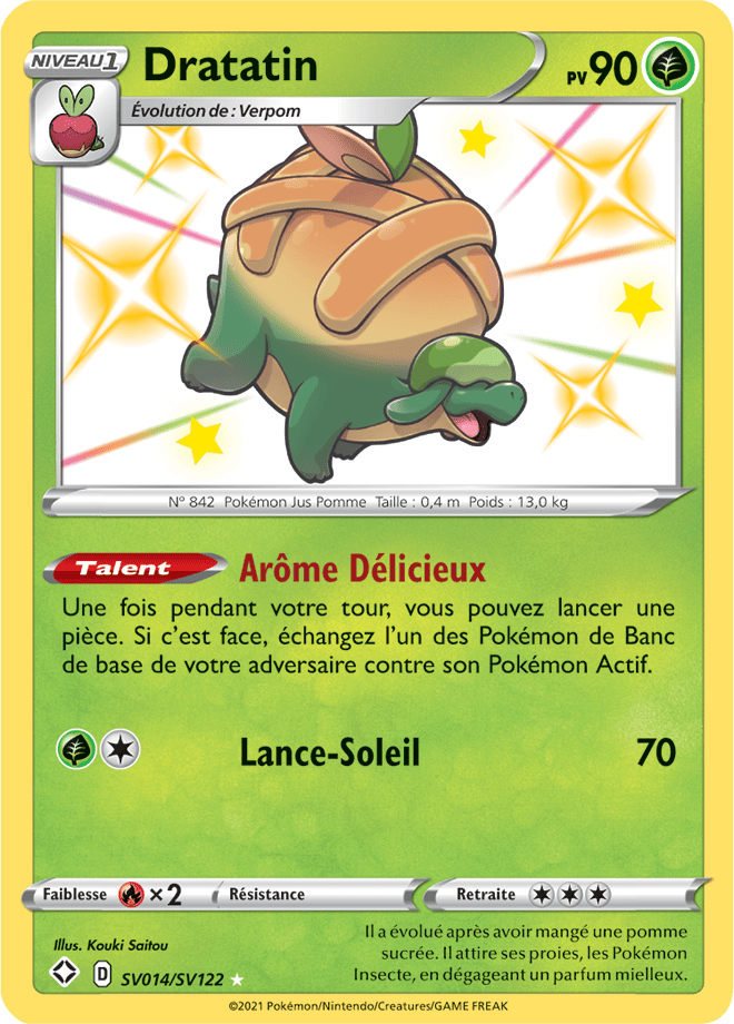 Carte Pokémon Dratatin SV014/SV122 SWSH45 Destinées Radieuses EB4_5 Neuf FR LorenZone