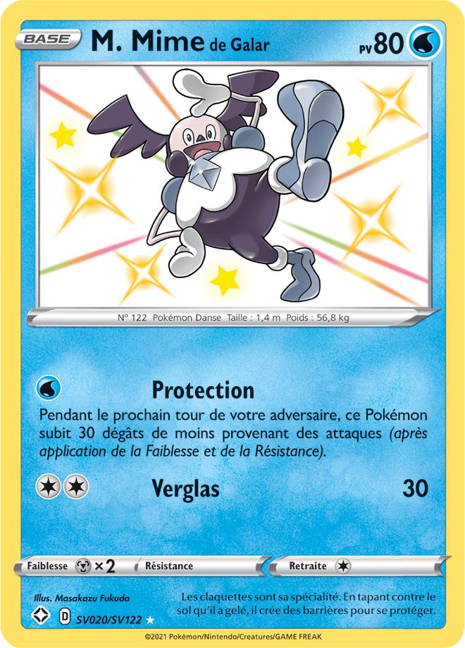 Carte Pokémon M. Mime de Galar SV020/SV122 SWSH45 Destinées Radieuses EB4_5 Neuf FR LorenZone