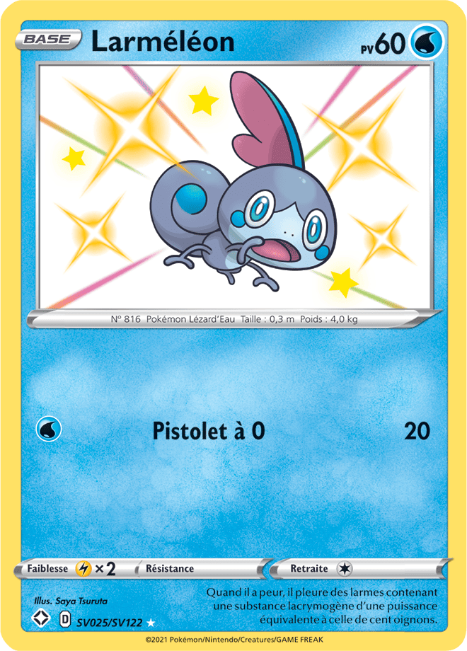 Carte Pokémon Larméléon SV025/SV122 SWSH45 Destinées Radieuses EB4_5 Neuf FR LorenZone