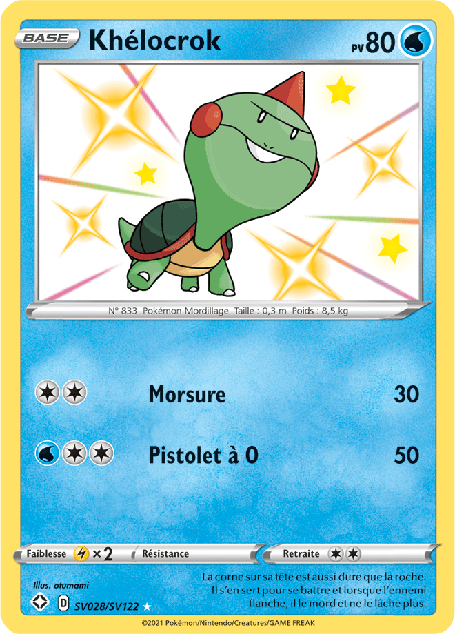 Carte Pokémon Khélocrok SV028/SV122 SWSH45 Destinées Radieuses EB4_5 Neuf FR LorenZone