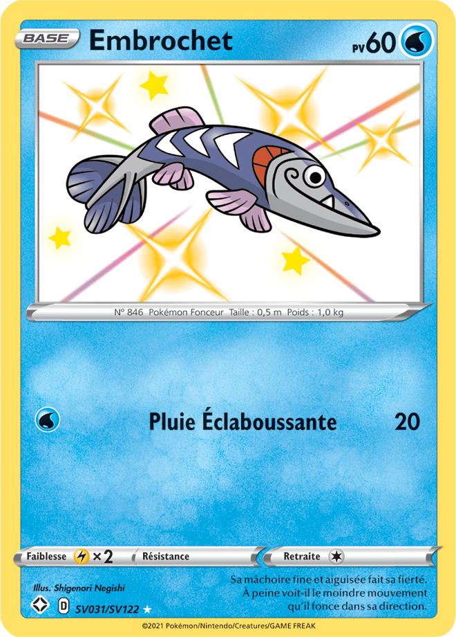 Carte Pokémon Embrochet SV031/SV122 SWSH45 Destinées Radieuses EB4_5 Neuf FR LorenZone