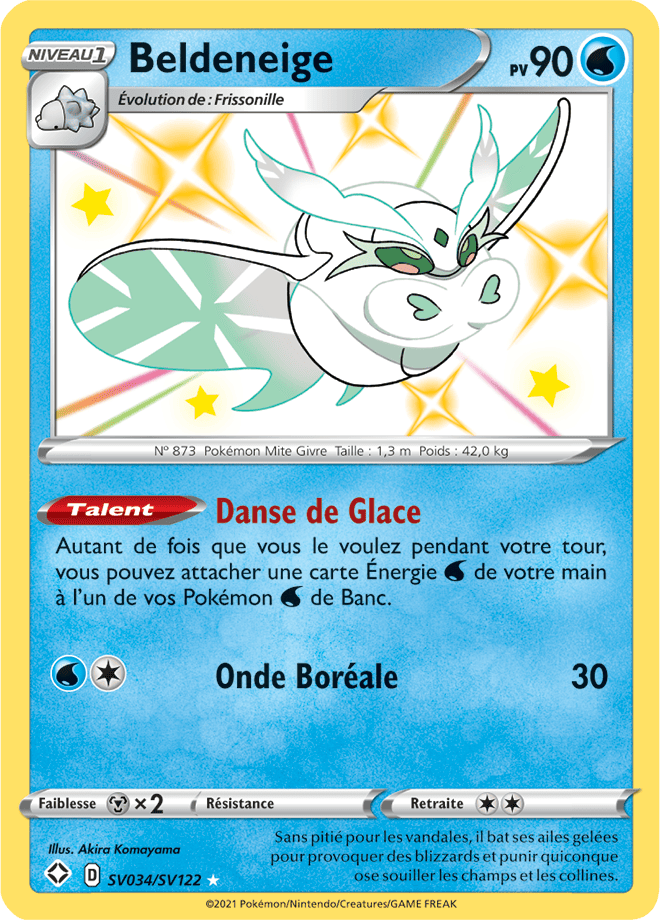 Carte Pokémon Beldeneige SV034/SV122 SWSH45 Destinées Radieuses EB4_5 Neuf FR LorenZone