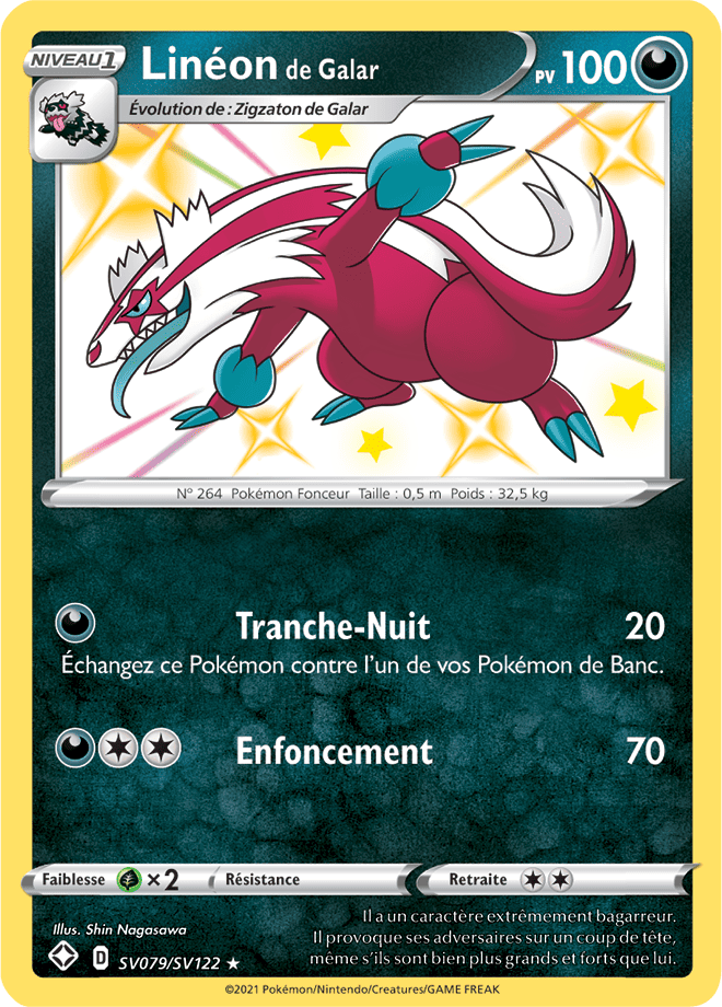 Carte Pokémon Linéon de Galar SV079/SV122 SWSH45 Destinées Radieuses EB4_5 Neuf FR LorenZone