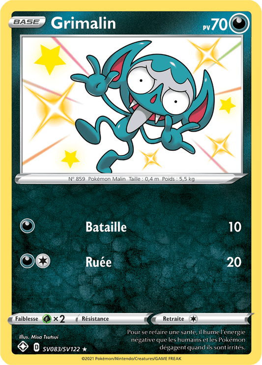 Carte Pokémon Grimalin SV083/SV122 SWSH45 Destinées Radieuses EB4_5 Neuf FR LorenZone