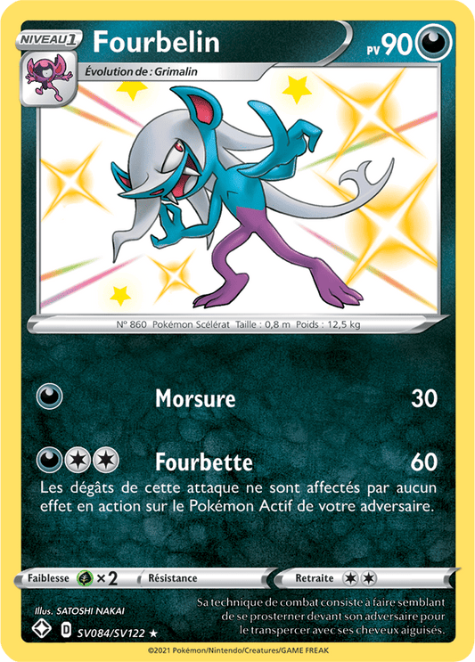 Carte Pokémon Fourbelin SV084/SV122 SWSH45 Destinées Radieuses EB4_5 Neuf FR LorenZone